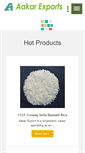 Mobile Screenshot of aakarexports.net